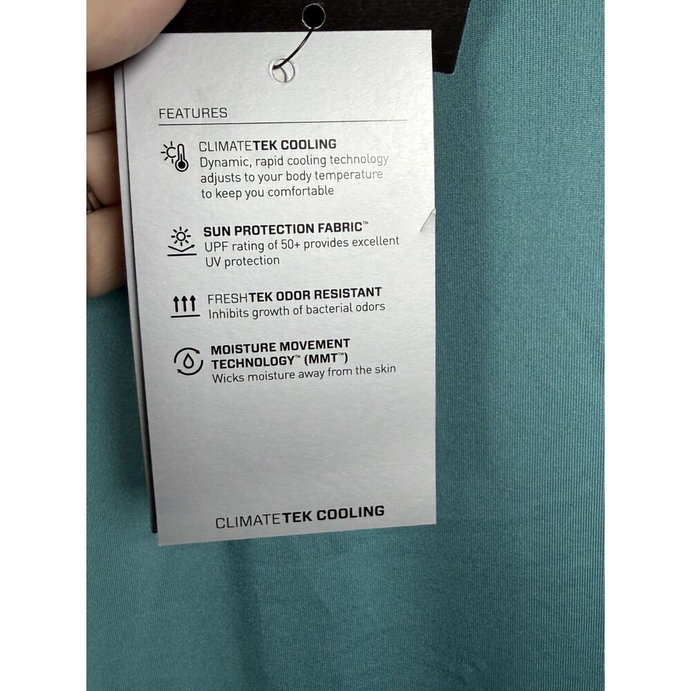 AriatTEK Womens Bandera 1/4 Zip Polo Shirt Teal Sun Protection Top NWT Size XXL - Picture 13 of 14